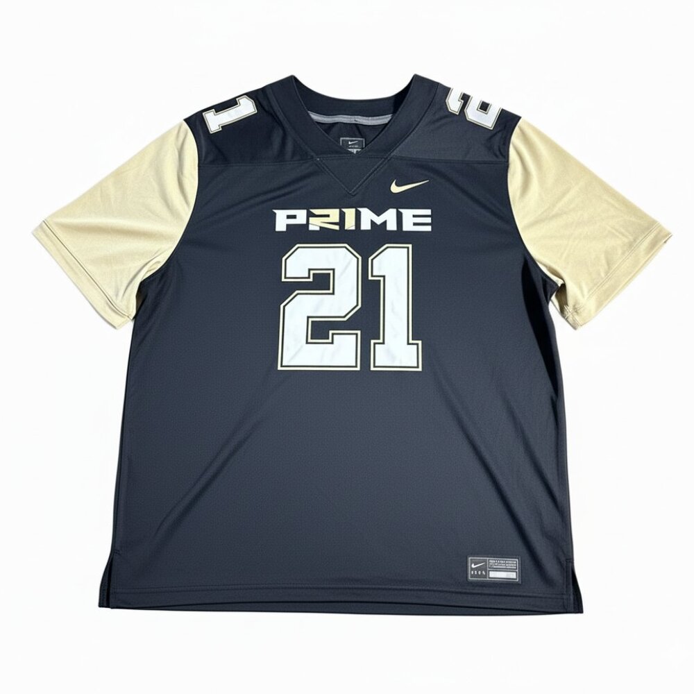 Nike Men’s Deion Sanders Coach Prime Football Jersey #21 Size XXL NEW WITH TAGS